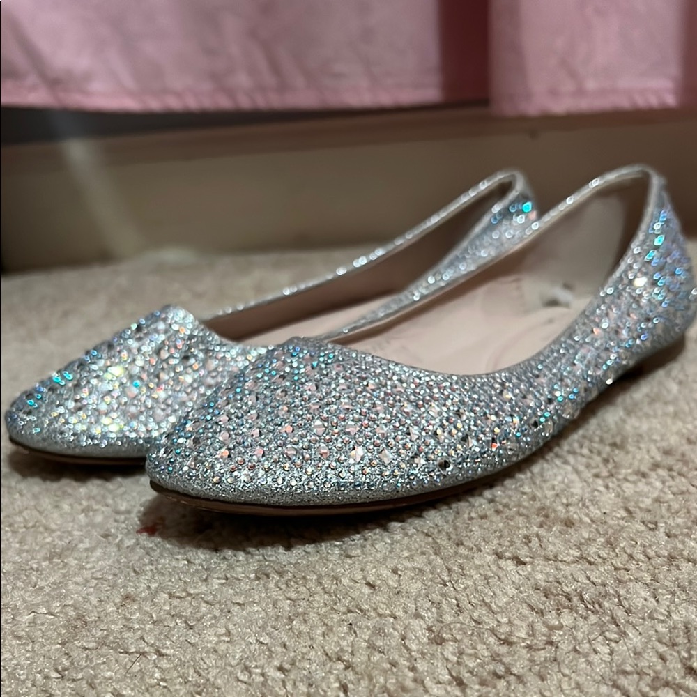 Sparkling Silver Women's Flats